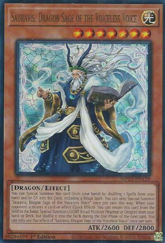 Sauravis, Dragon Sage of the Voiceless Voice - MP25-EN159 - Ultra Rare 1st Edition