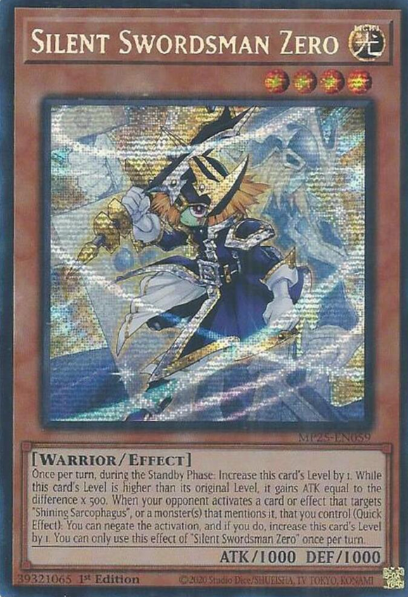 Silent Swordsman Zero - MP25-EN059 - Prismatic Secret Rare 1st Edition (PRE-ORDER) (DELAYED)