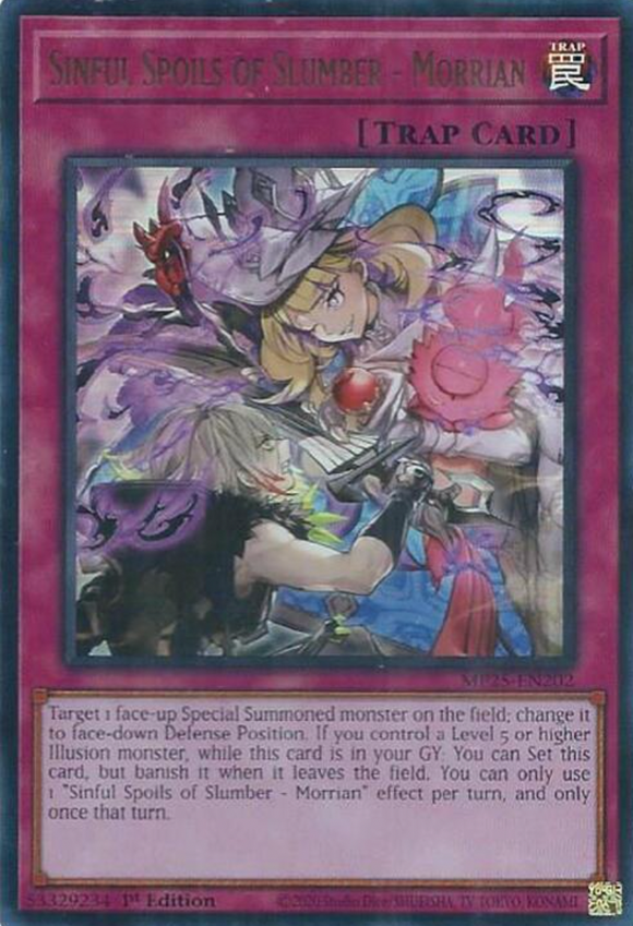 Sinful Spoils of Slumber - Morrian - MP25-EN202 - Ultra Rare 1st Edition