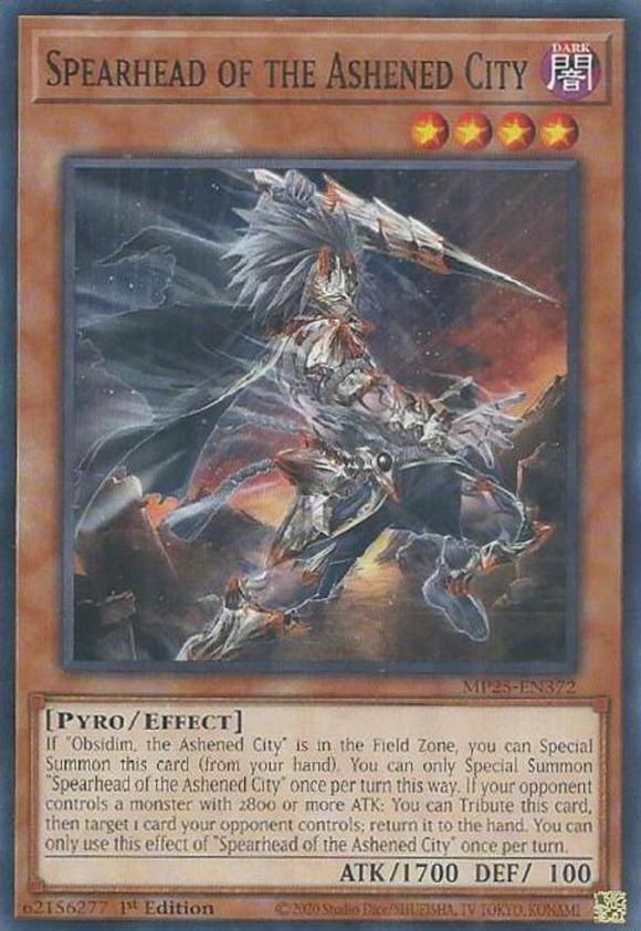 Spearhead of the Ashened City - MP25-EN372 - Common 1st Edition