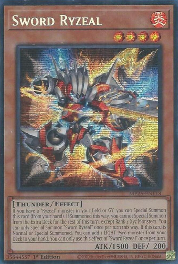 Sword Ryzeal - MP25-EN118 - Prismatic Secret Rare 1st Edition (PRE-ORDER) (DELAYED)