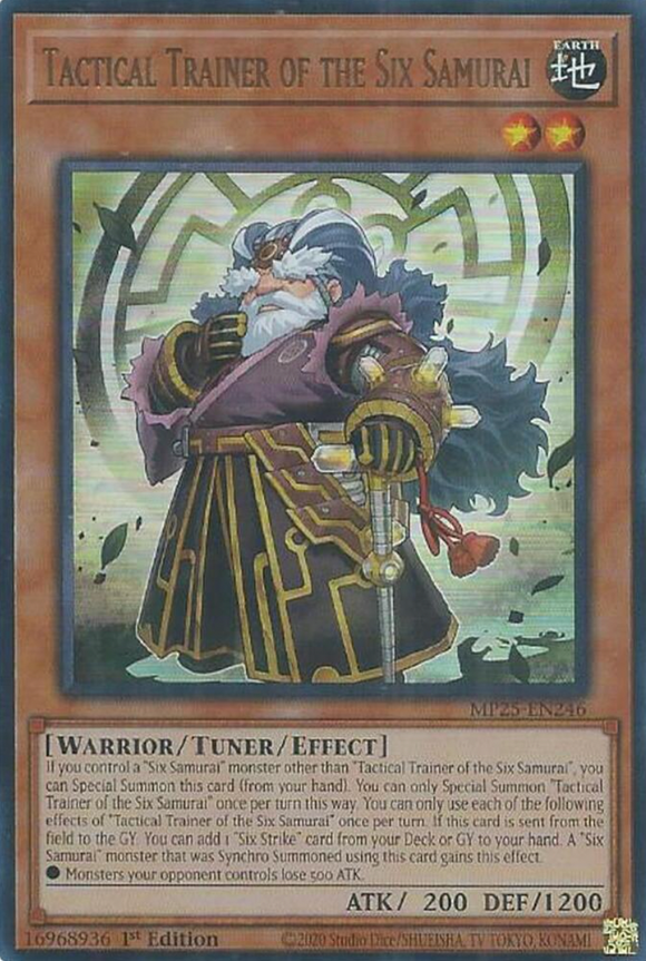 Tactical Trainer of the Six Samurai - MP25-EN246 - Ultra Rare 1st Edition
