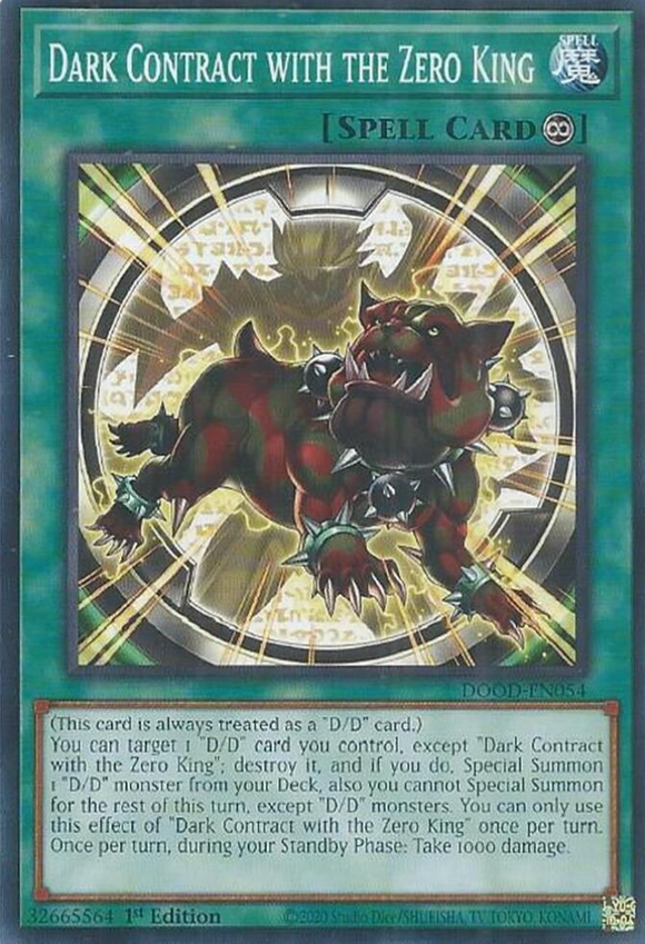 Dark Contract with the Zero King - DOOD-EN054 - Common 1st Edition