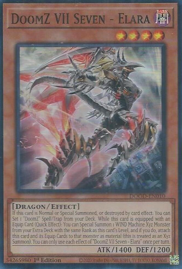 DoomZ VII Seven - Elara - DOOD-EN010 - Super Rare 1st Edition