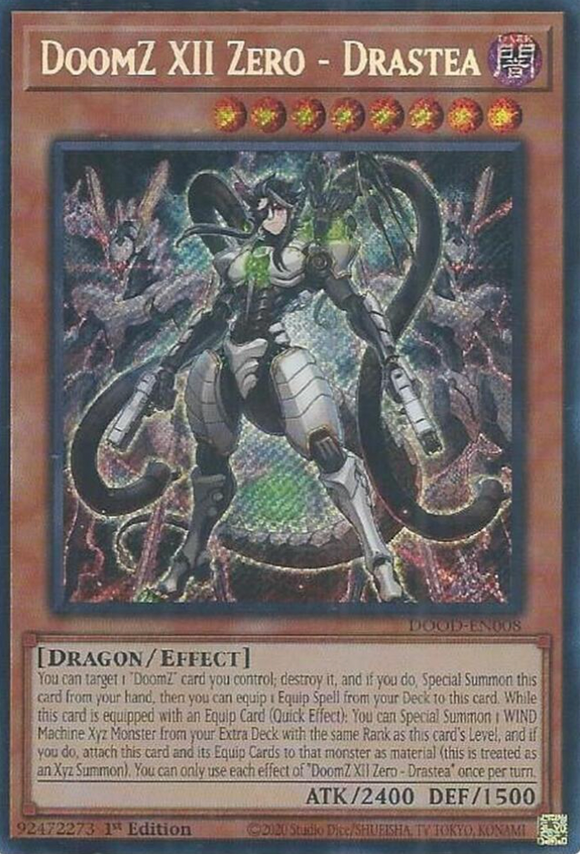 DoomZ XII Zero - Drastea - DOOD-EN008 - Secret Rare 1st Edition