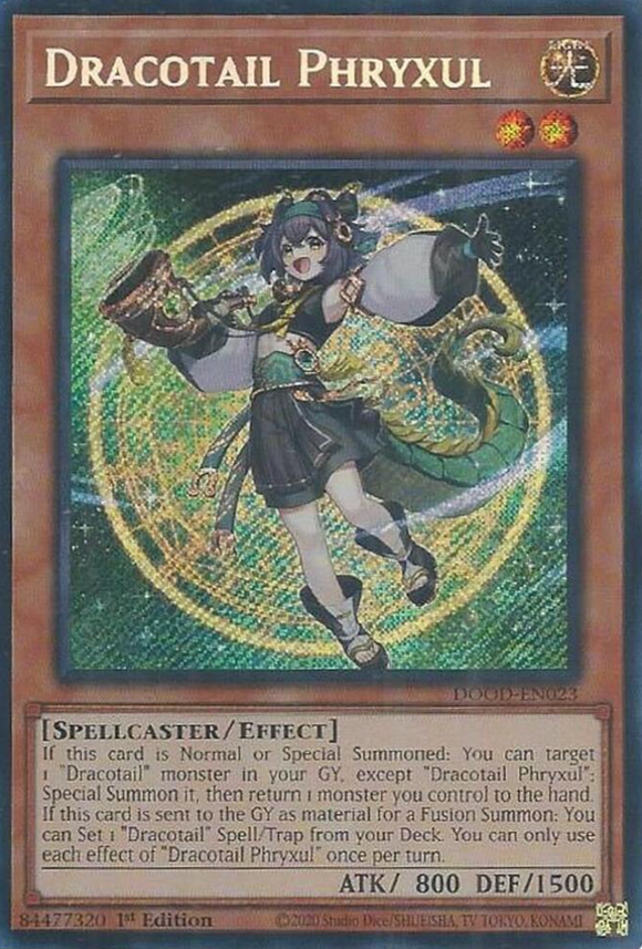 Dracotail Phryxul - DOOD-EN023 - Secret Rare 1st Edition