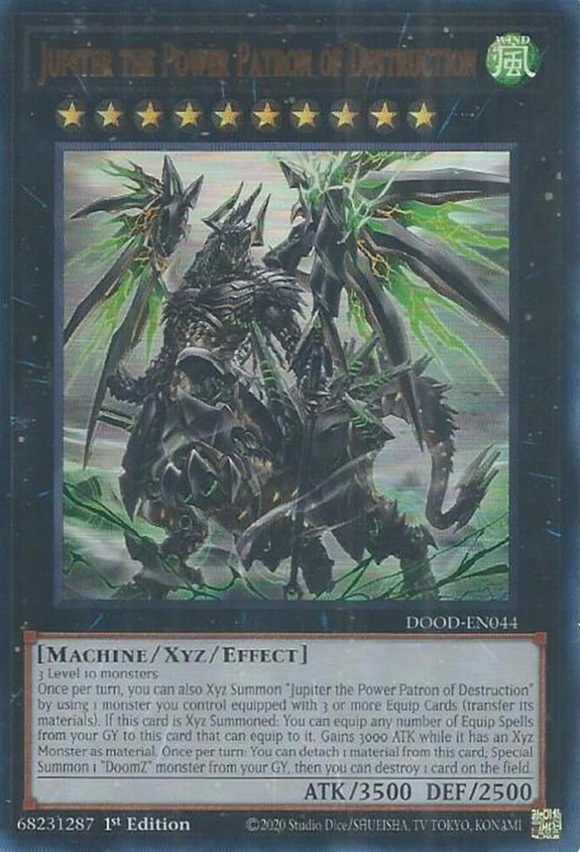 Jupiter the Power Patron of Destruction - DOOD-EN044 - Ultra Rare 1st Edition