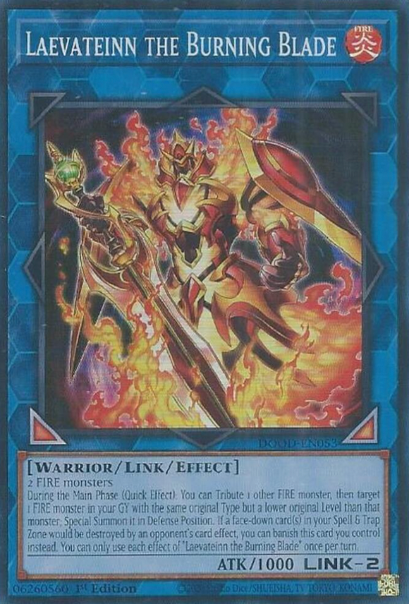 Laevateinn the Burning Blade - DOOD-EN053 - Super Rare 1st Edition