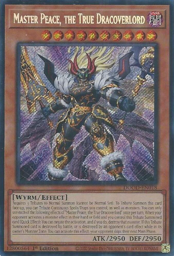 Master Peace, the True Dracoverlord - DOOD-EN018 - Secret Rare 1st Edition