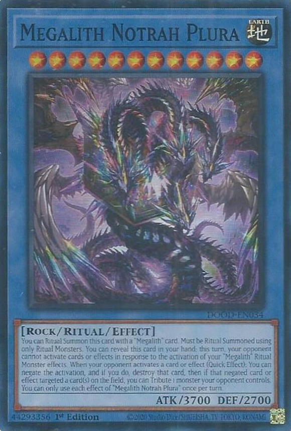 Megalith Notrah Plura - DOOD-EN034 - Super Rare 1st Edition