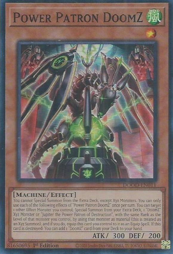 Power Patron DoomZ - DOOD-EN011 - Super Rare 1st Edition