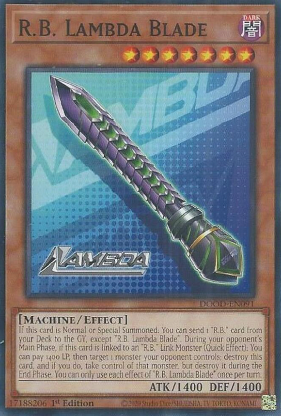 R.B. Lambda Blade - DOOD-EN091 - Common 1st Edition