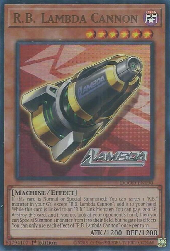 R.B. Lambda Cannon - DOOD-EN090 - Ultra Rare 1st Edition