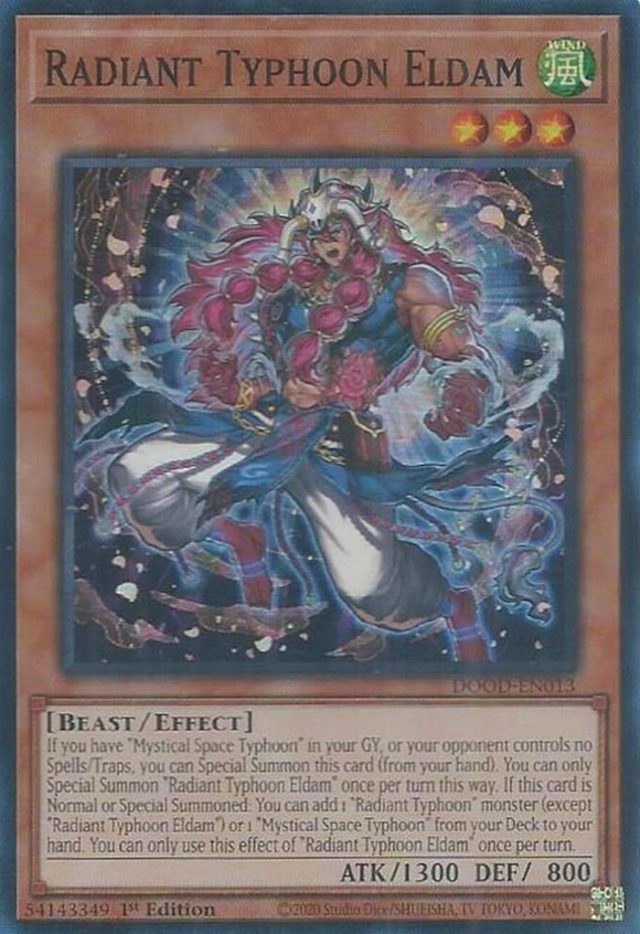 Radiant Typhoon Eldam - DOOD-EN013 - Super Rare 1st Edition