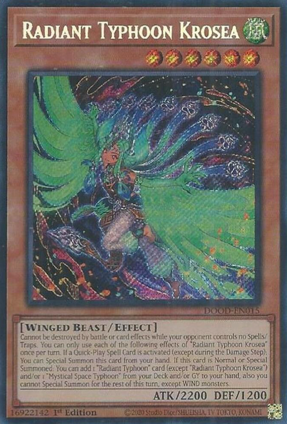 Radiant Typhoon Krosea - DOOD-EN015 - Secret Rare 1st Edition