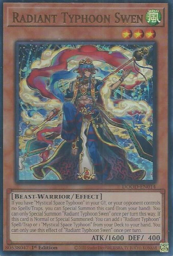 Radiant Typhoon Swen - DOOD-EN014 - Ultra Rare 1st Edition