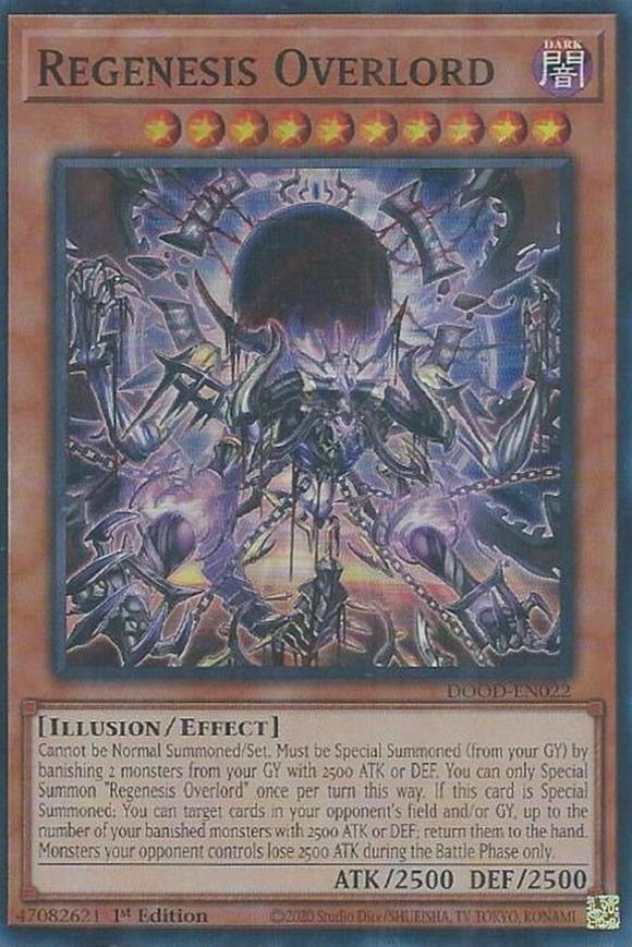 Regenesis Overlord - DOOD-EN022 - Super Rare 1st Edition