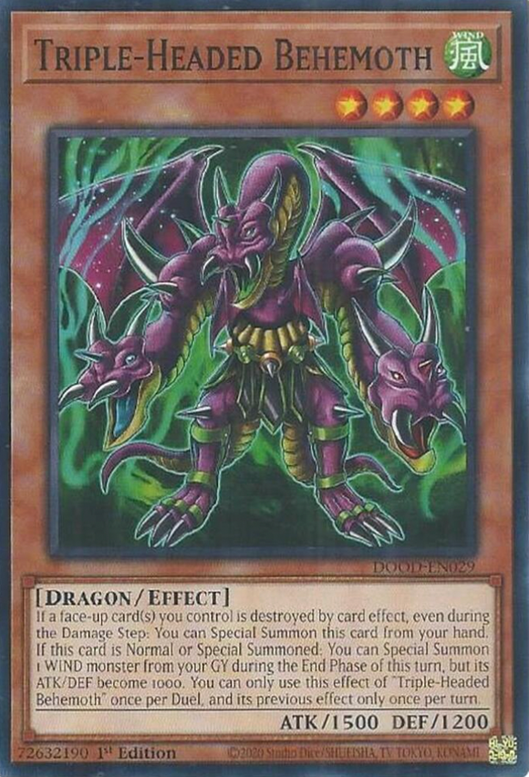 Triple-Headed Behemoth - DOOD-EN029 - Common 1st Edition
