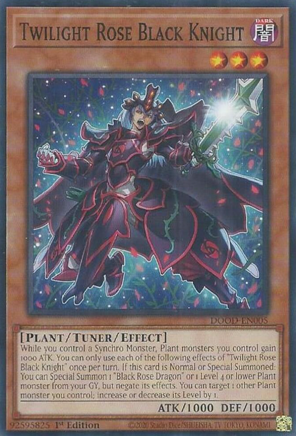 Twilight Rose Black Knight - DOOD-EN005 - Common 1st Edition