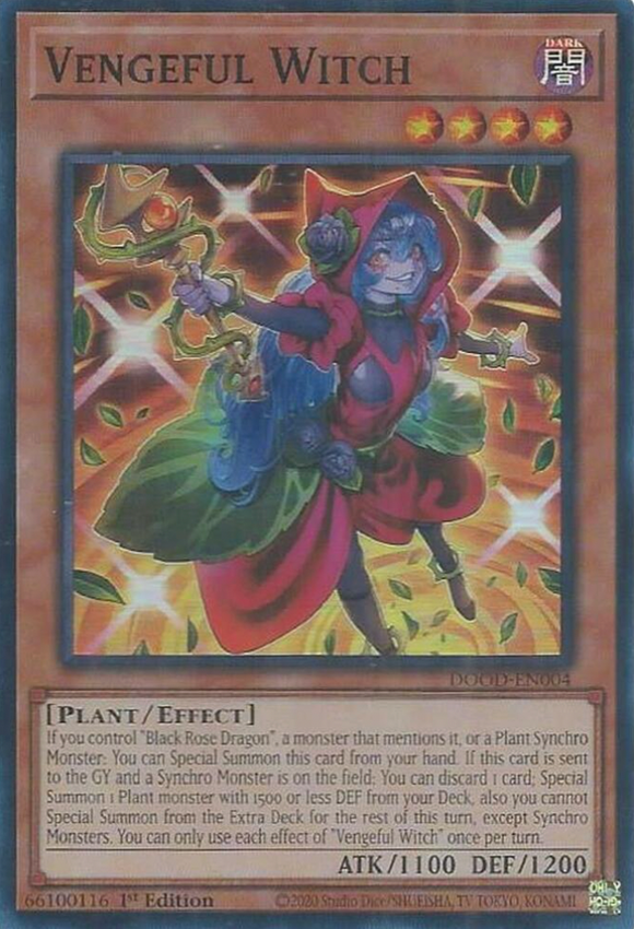 Vengeful Witch - DOOD-EN004 - Super Rare 1st Edition