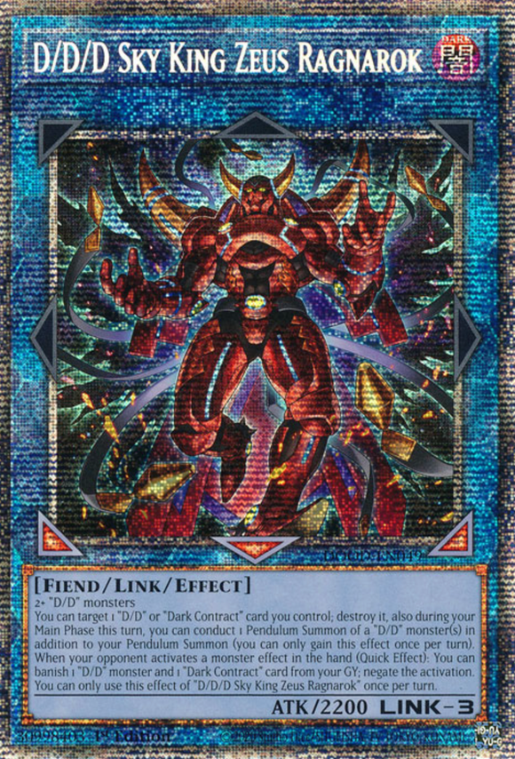 D/D/D Sky King Zeus Ragnarok - DOOD-EN049 - Starlight Rare 1st Edition