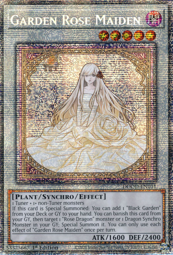 Garden Rose Maiden - DOOD-EN101 - Starlight Rare 1st Edition