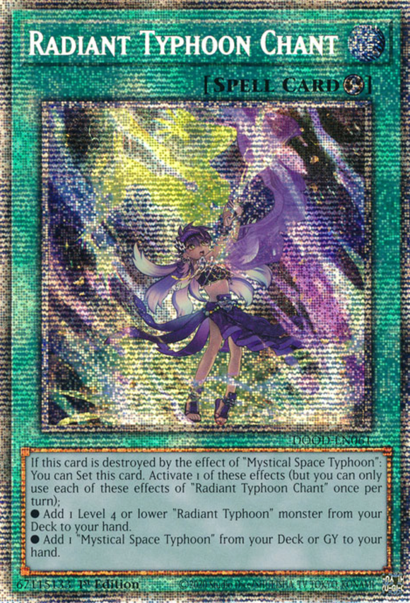 Radiant Typhoon Chant - DOOD-EN061 - Starlight Rare 1st Edition