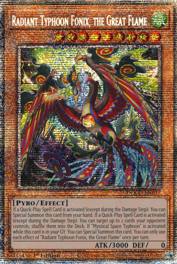 Radiant Typhoon Fonix, the Great Flame - DOOD-EN017 - Starlight Rare 1st Edition