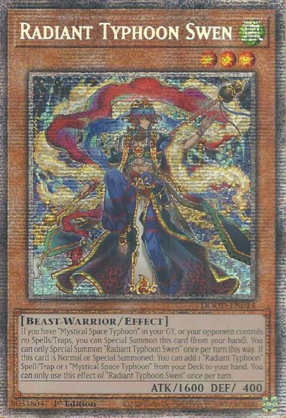 Radiant Typhoon Swen - DOOD-EN014 - Starlight Rare 1st Edition