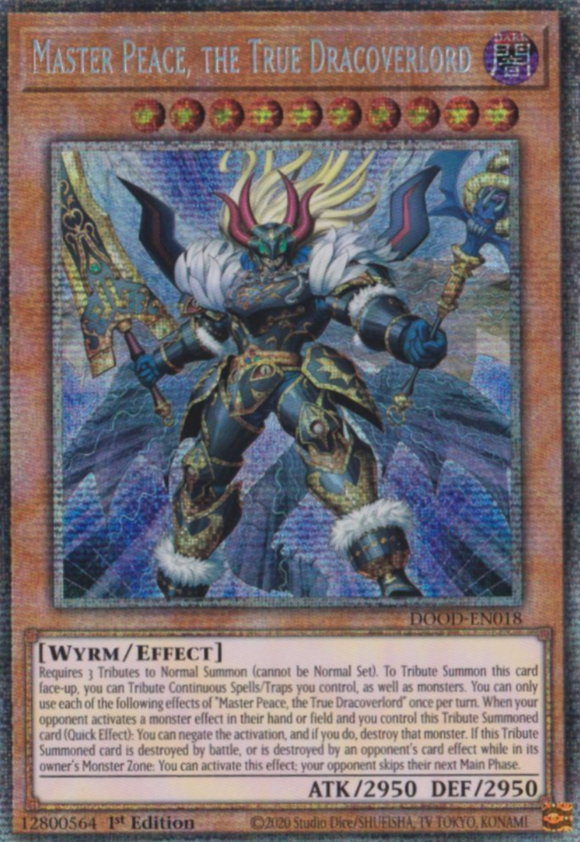 Master Peace, the True Dracoverlord - DOOD-EN018 - Starlight Rare 1st Edition
