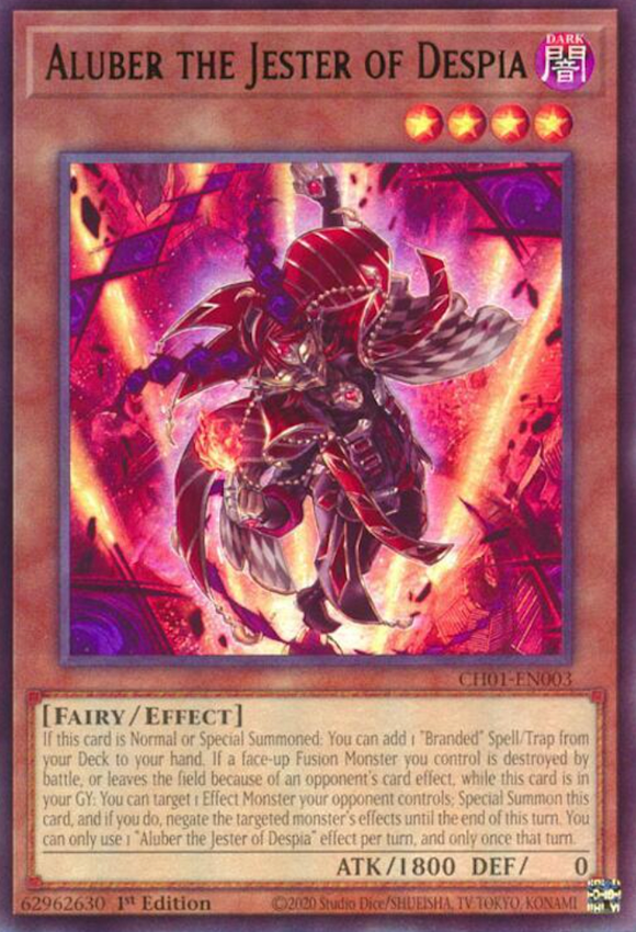 Aluber the Jester of Despia - CH01-EN003 - Ultra Rare 1st Edition