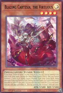 Blazing Cartesia, the Virtuous - CH01-EN004 - Ultra Rare 1st Edition