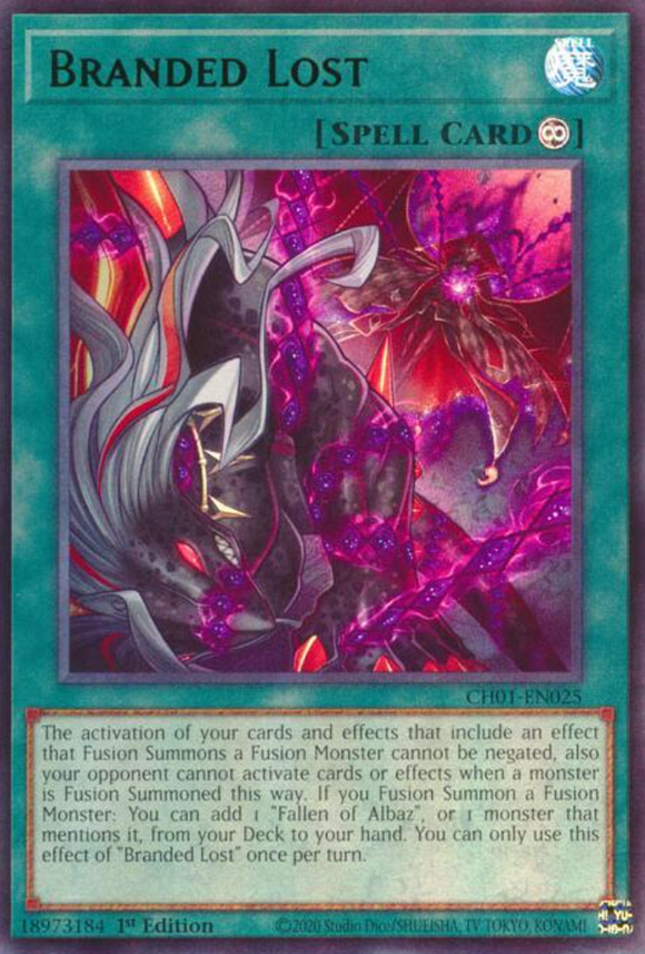 Branded Lost - CH01-EN025 - Ultra Rare 1st Edition