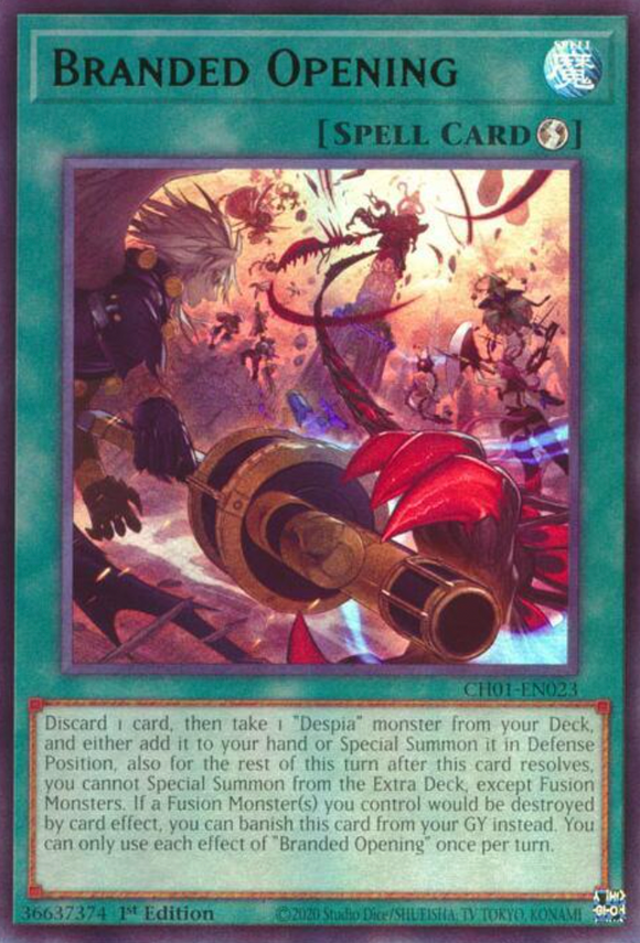 Branded Opening - CH01-EN023 - Ultra Rare 1st Edition