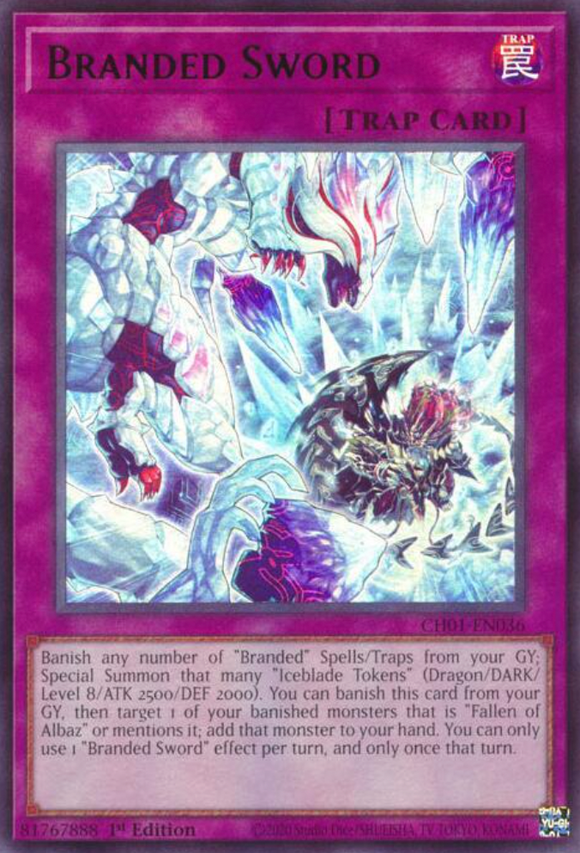 Branded Sword - CH01-EN036 - Ultra Rare 1st Edition