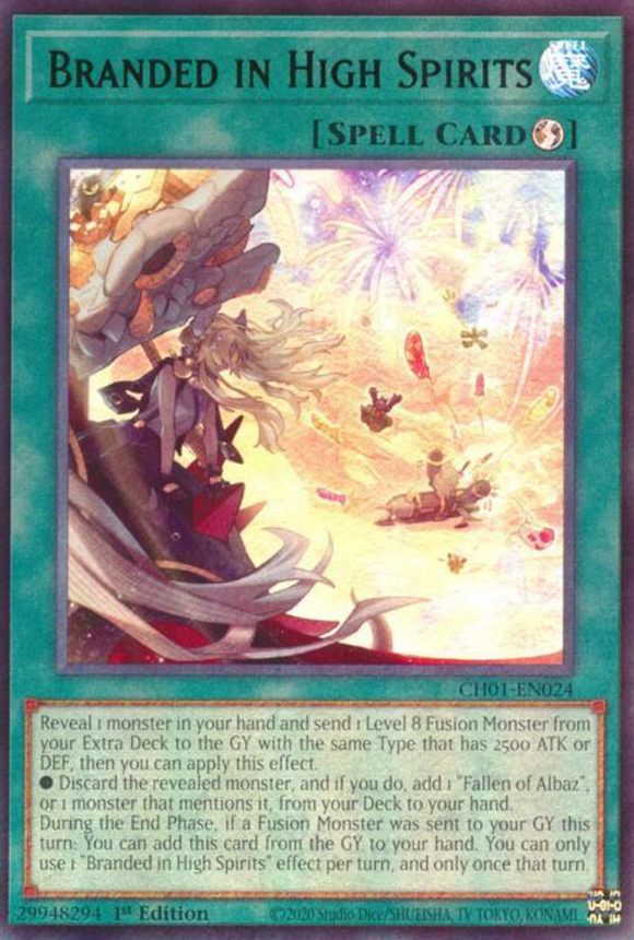 Branded in High Spirits - CH01-EN024 - Ultra Rare 1st Edition