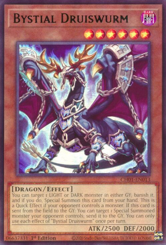 Bystial Druiswurm - CH01-EN013 - Ultra Rare 1st Edition