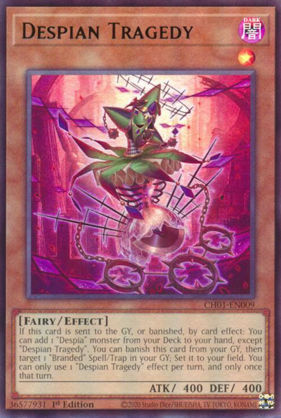 Despian Tragedy - CH01-EN009 - Ultra Rare 1st Edition