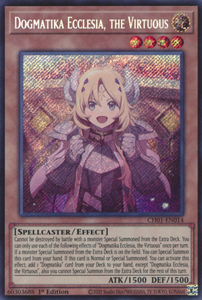 Dogmatika Ecclesia, the Virtuous - CH01-EN014 - Secret Rare 1st Edition