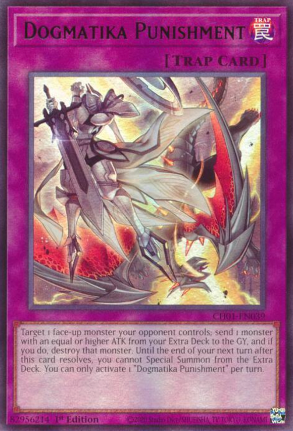 Dogmatika Punishment - CH01-EN039 - Ultra Rare 1st Edition