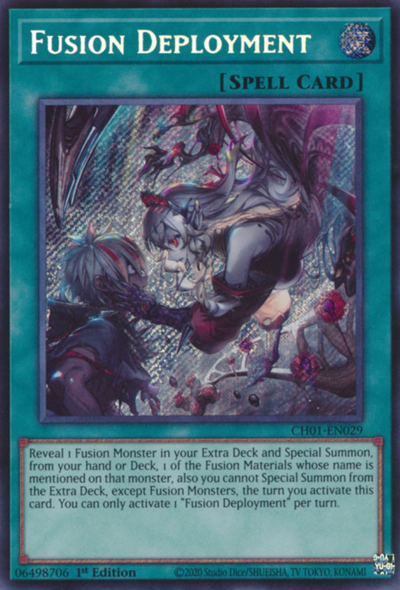 Fusion Deployment - CH01-EN029 - Secret Rare 1st Edition