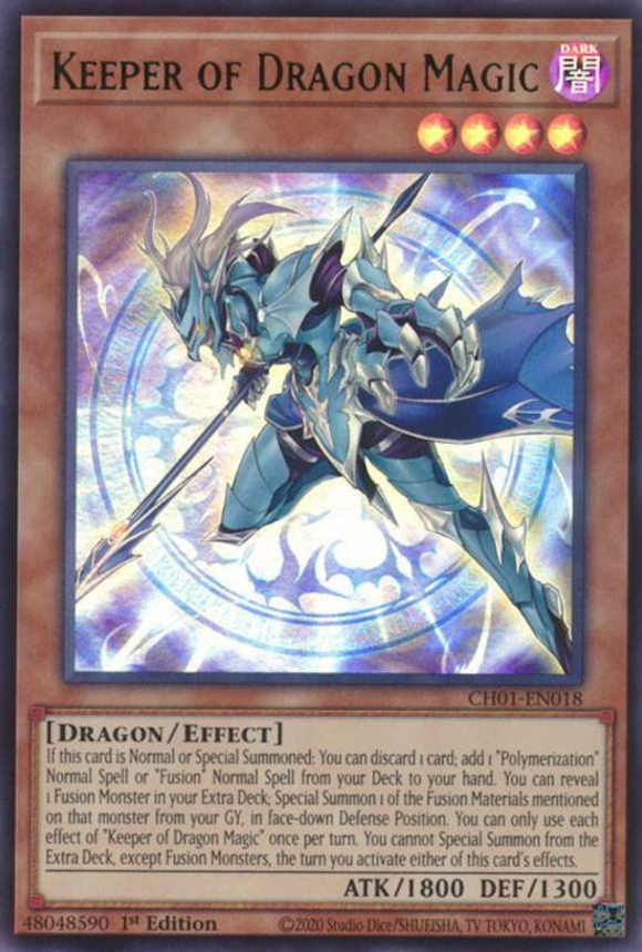 Keeper of Dragon Magic - CH01-EN018 - Ultra Rare 1st Edition