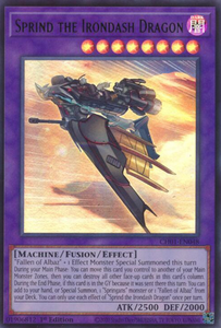 Sprind the Irondash Dragon - CH01-EN048 - Ultra Rare 1st Edition