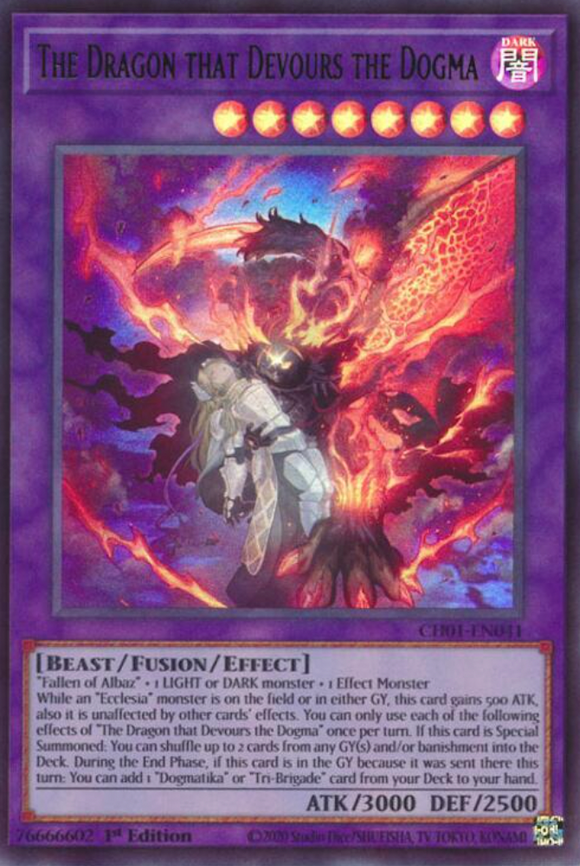 The Dragon that Devours the Dogma - CH01-EN041 - Ultra Rare 1st Edition