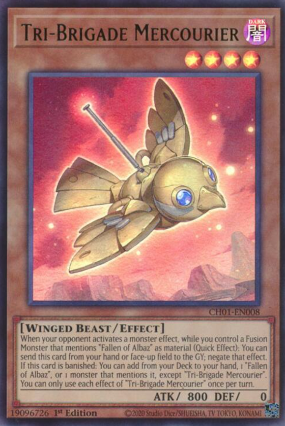 Tri-Brigade Mercourier - CH01-EN008 - Ultra Rare 1st Edition