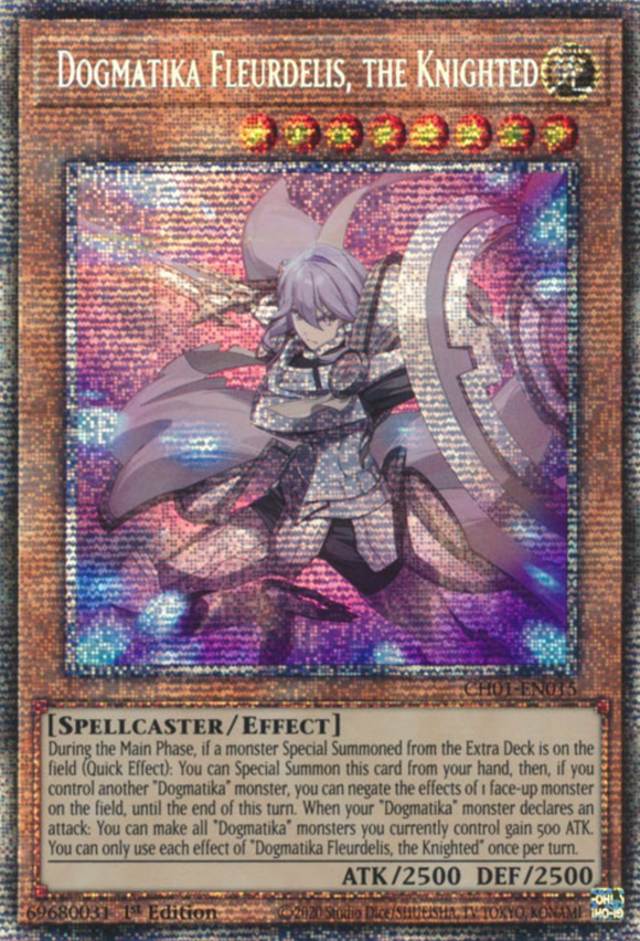 Dogmatika Fleurdelis, the Knighted - CH01-EN015 - Starlight Rare 1st Edition