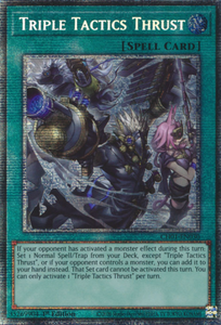 Triple Tactics Thrust - CH01-EN030 - Starlight Rare 1st Edition