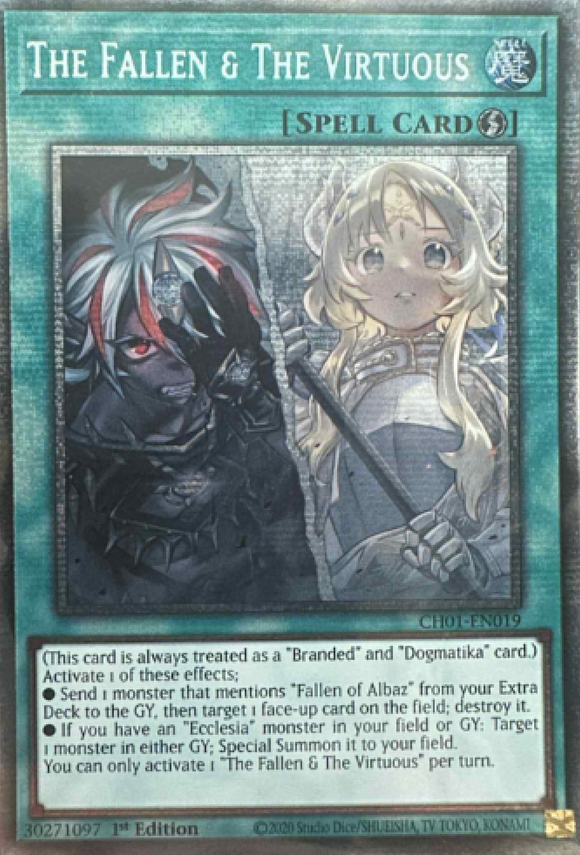 The Fallen & The Virtuous - CH01-EN019 - Starlight Rare 1st Edition