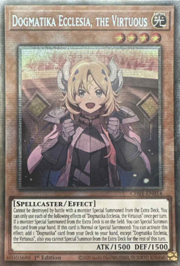 Dogmatika Ecclesia, the Virtuous - CH01-EN014 - Starlight Rare 1st Edition