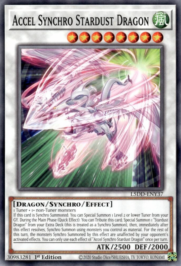 Accel Synchro Stardust Dragon - L5DD-ENY37 - Common 1st Edition